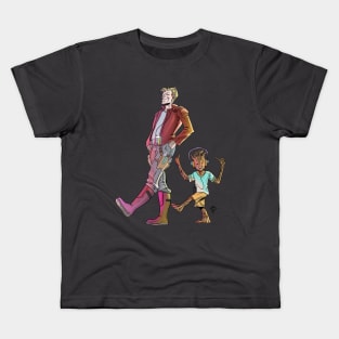 Star Lord And Groot Kids T-Shirt